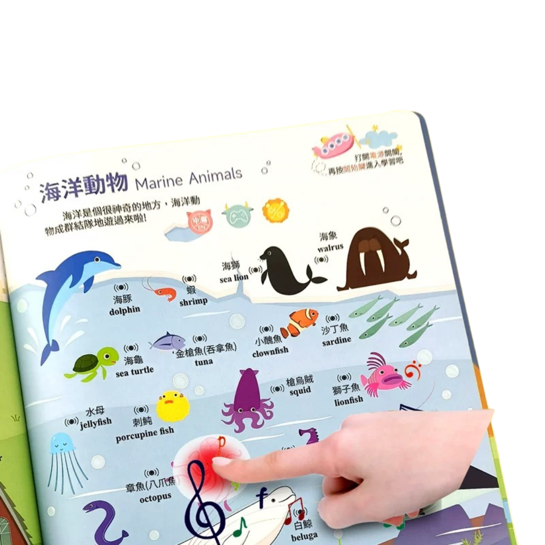 Tri-lingual Baby Encyclopedia Audio Book in Cantonese/ Mandarin/ English