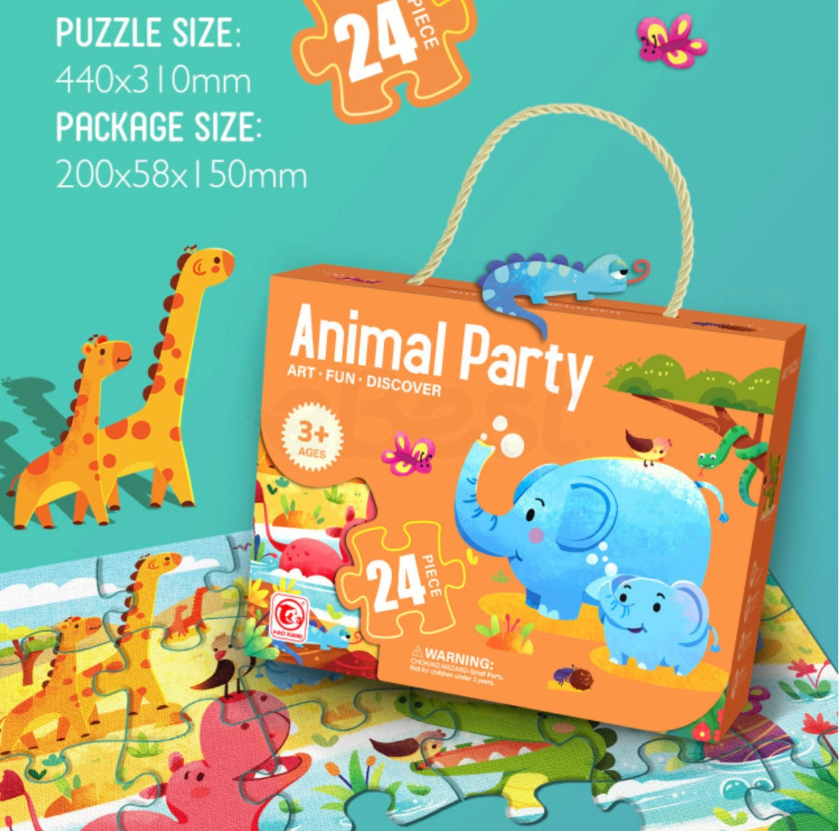 Gift Box Puzzles: Animal Party