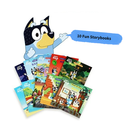 Bluey 10-Book Story & Game Collection 《布鲁伊绘本游戏》